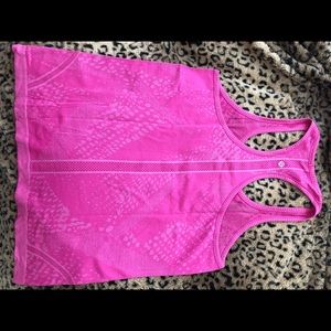 Lululemon Pink Racerback Tank Top